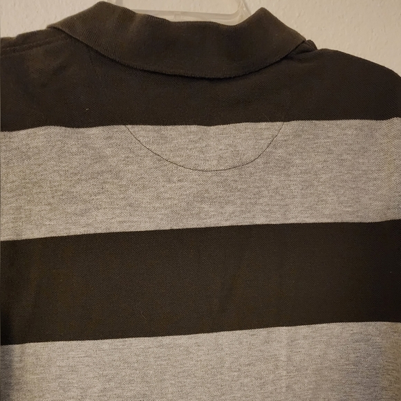 Faded Glory Men's Polo Striped Pullover 2 Button Front Size M - Picture 5 of 8